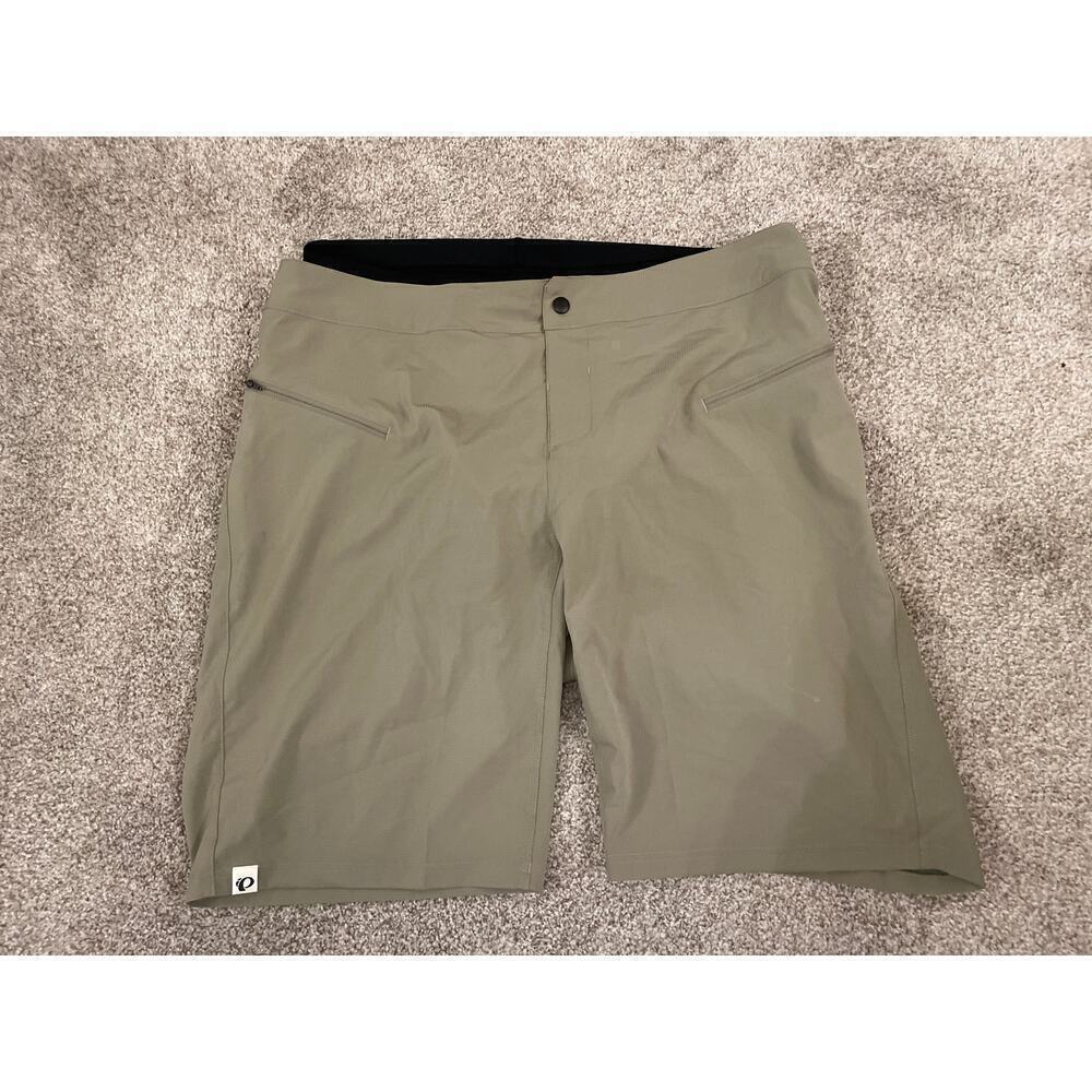 Pearl Izumi Men's Khaki Cycling Padded Shell Shorts, 42